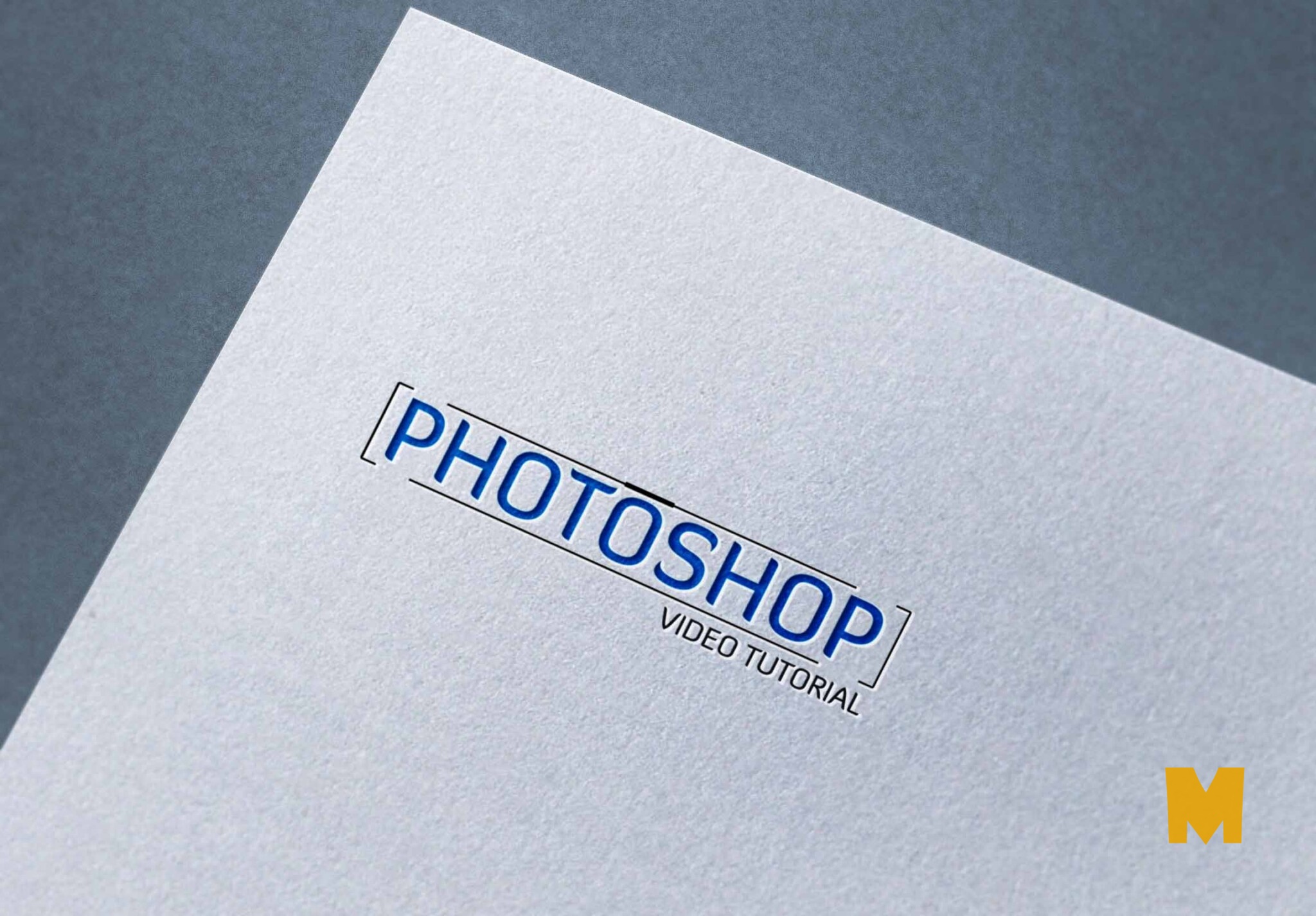 Free PSD Flat Logo Mockup Top mockup psd