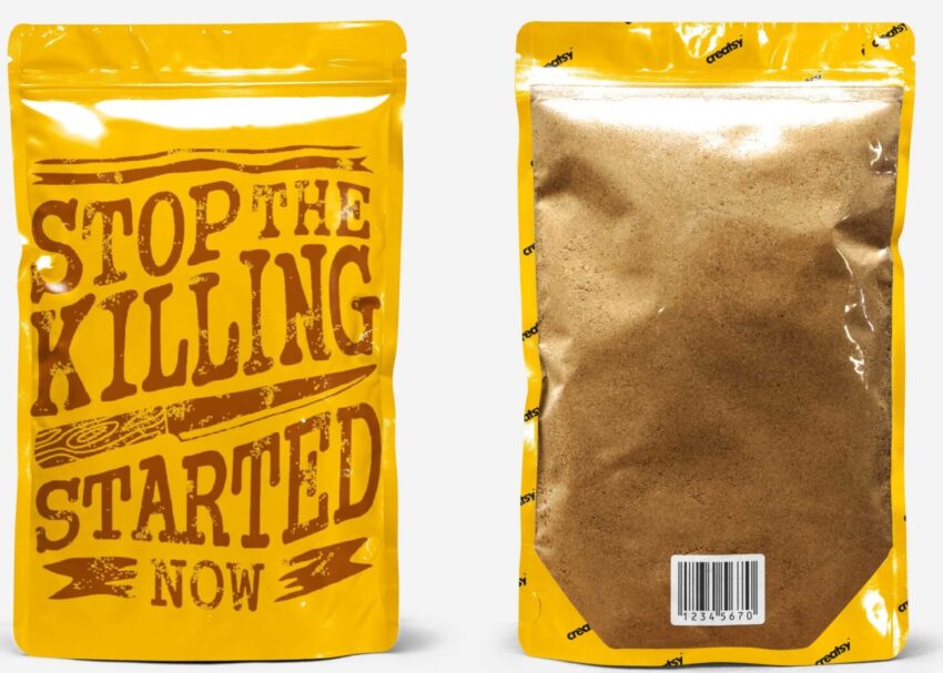 Free Label Packet Mockup Label Representation Packet Mockup