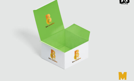 small acrylic box mockup