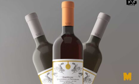 Premium Wine Bottle Label Mockups