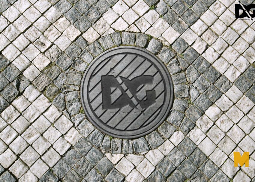 Sewer Hatch Logo Mockup Hatch Logo Mockup