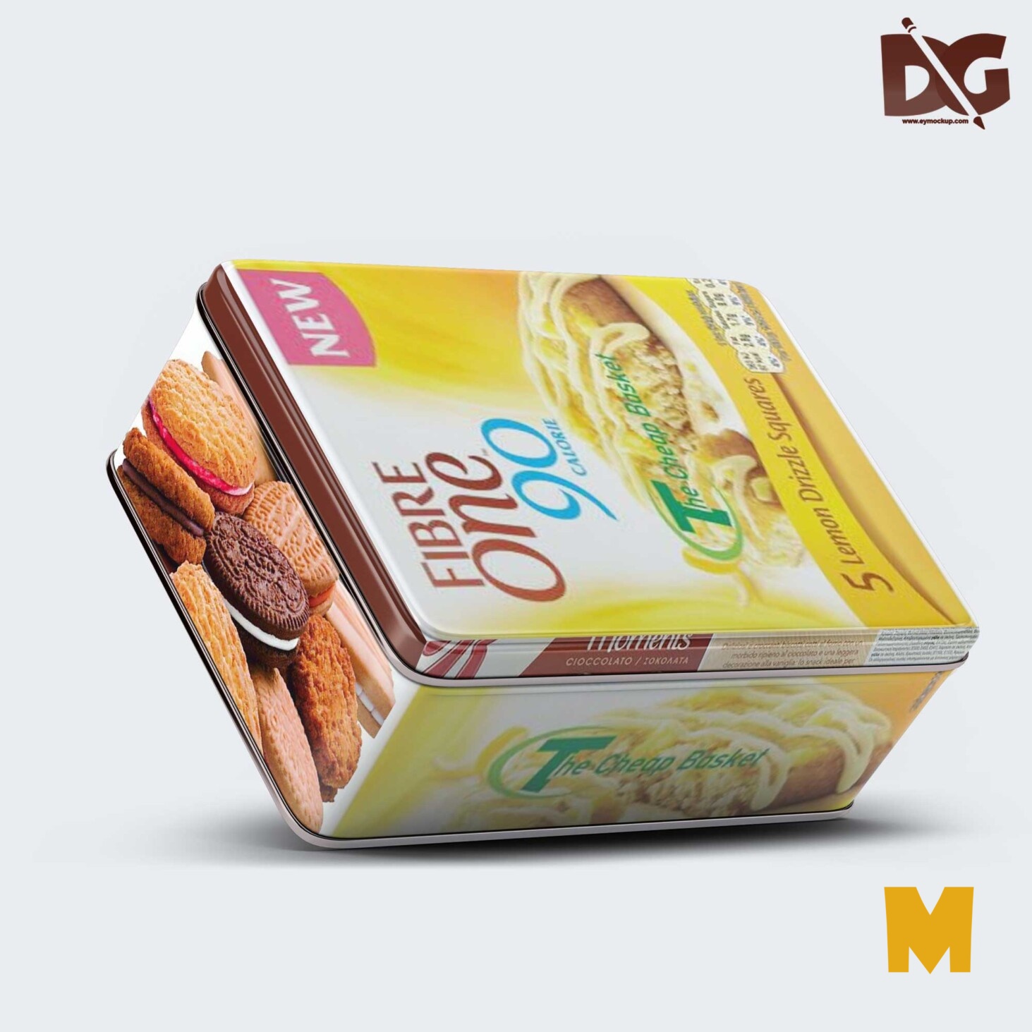 Download Tilt Tin Box Packaging Mockup Psd Mockup Free Mockup