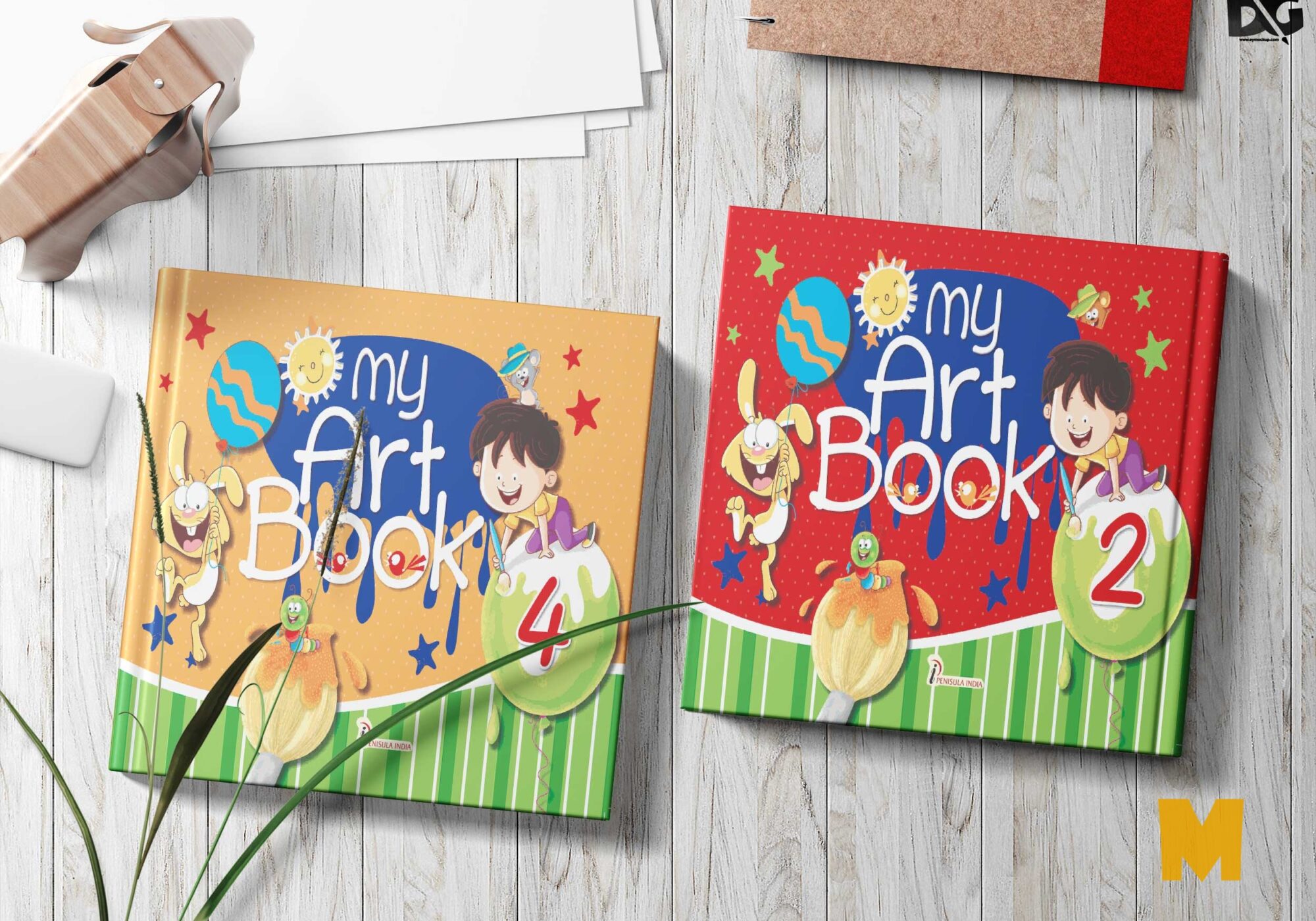 Free Baby Book Cover Mockup