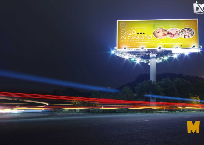 Street Sign Billboard PSD Mockup Billboard PSD Mockup