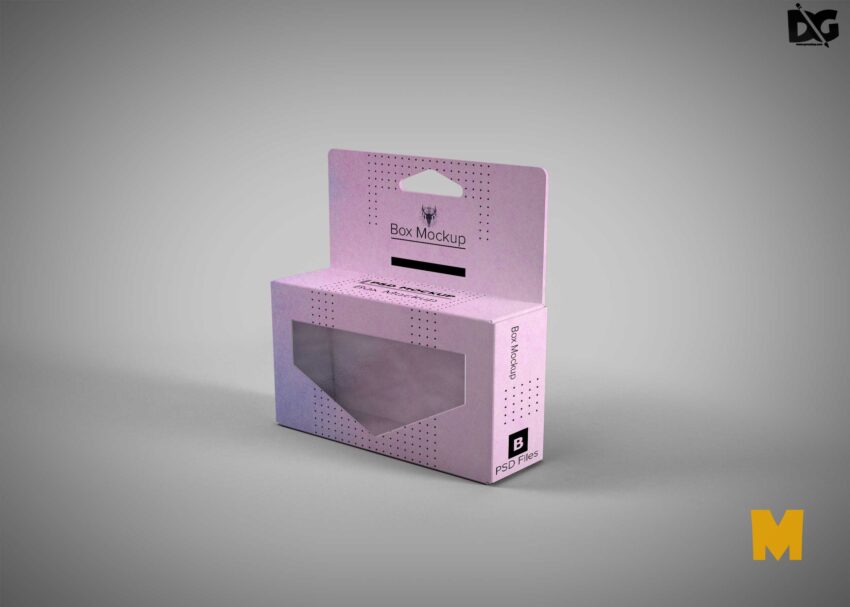 Creative Box Products Packaging Mockup Free PSD Box Baby Packaging Design Mockup