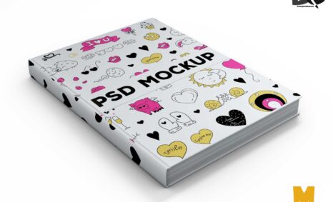 Free Premium Book Front Cover Design Mockup