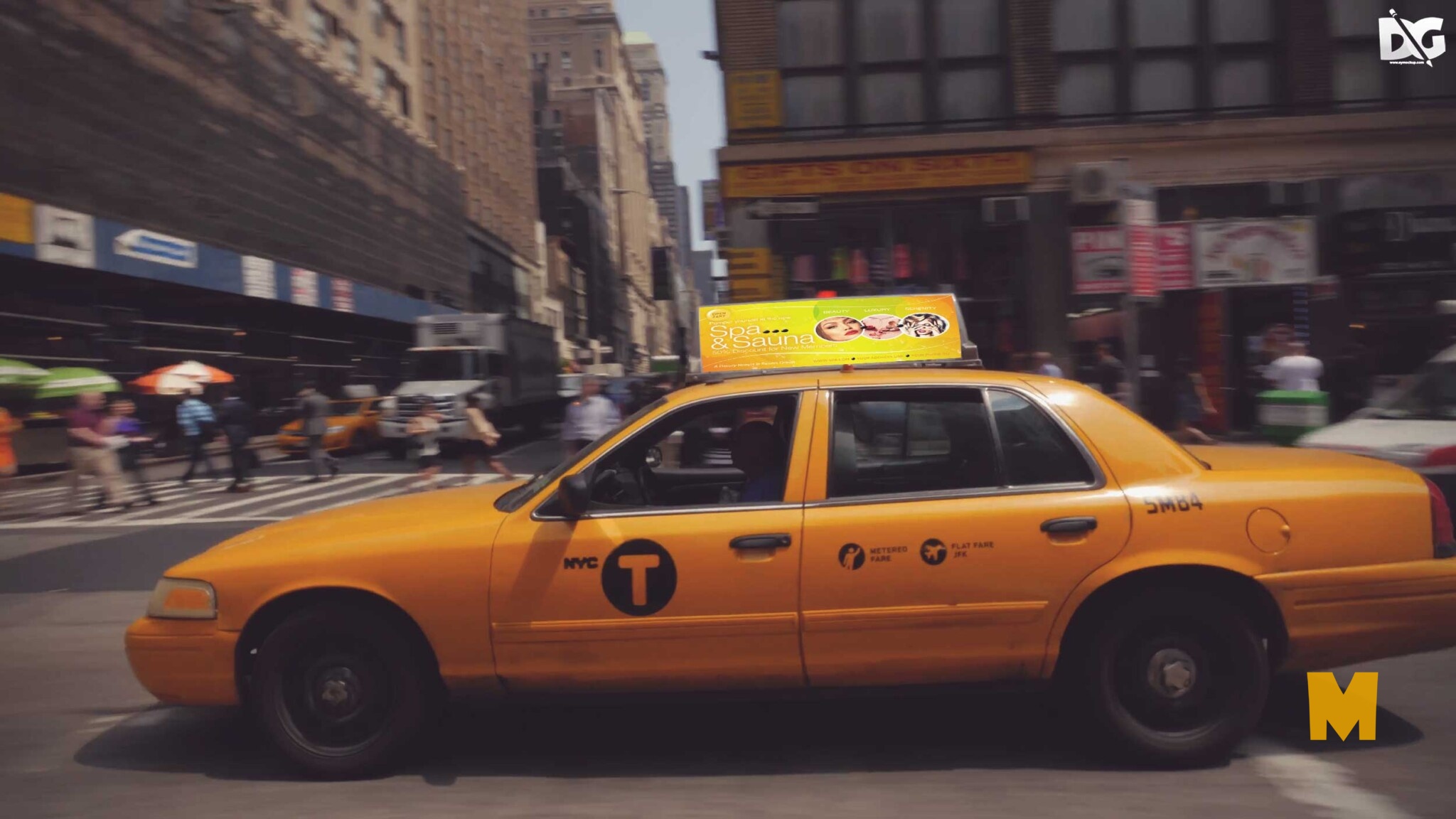 Free Taxi Stand Banner Mockup Template Stand Banner Mockup