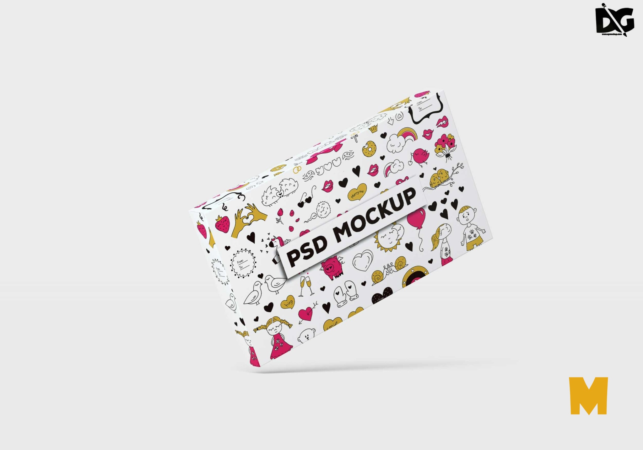 Download Free Wafer PSD Square Design Mockups