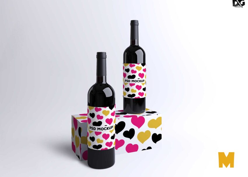 Download Free Black Bottle Mockup Free Bottles Mockup Behance
