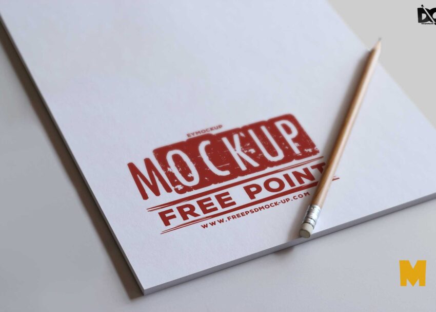 Free Letter Pad Logo Mockup Download Letter Pad Logo Mockup