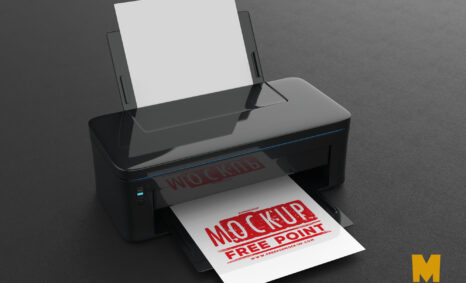 Premium Printer Logo Design Mockup