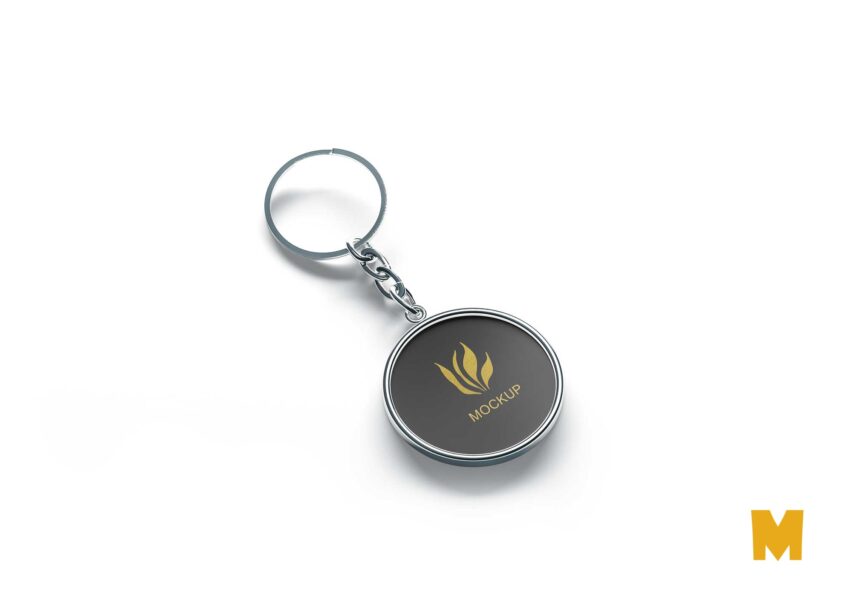 Clean Keychain Logo Mockup Keychain Logo Mockup