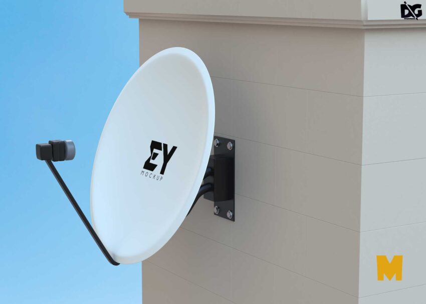 Free PSD Dish Tv Artwork Mockup Free Dish Tv Artwork Mockup