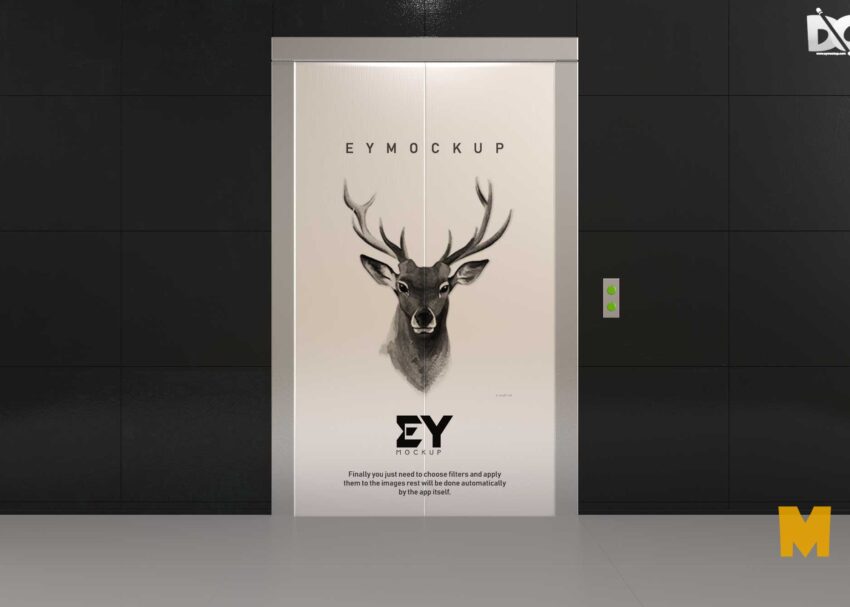 Elevator Gate Artwork Mockup Gate Artwork Mockup