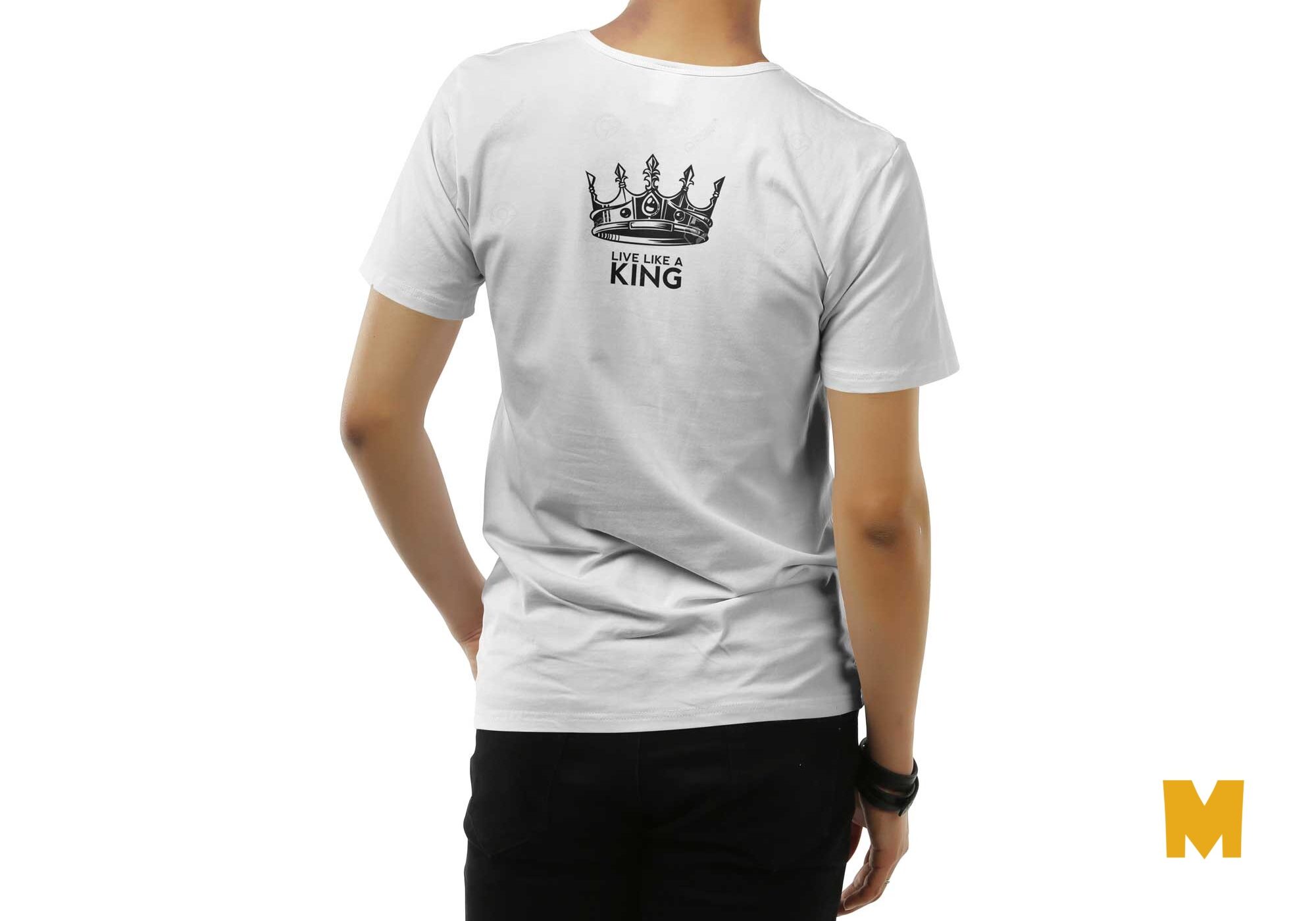 Free Back Tshirt Design Mockup