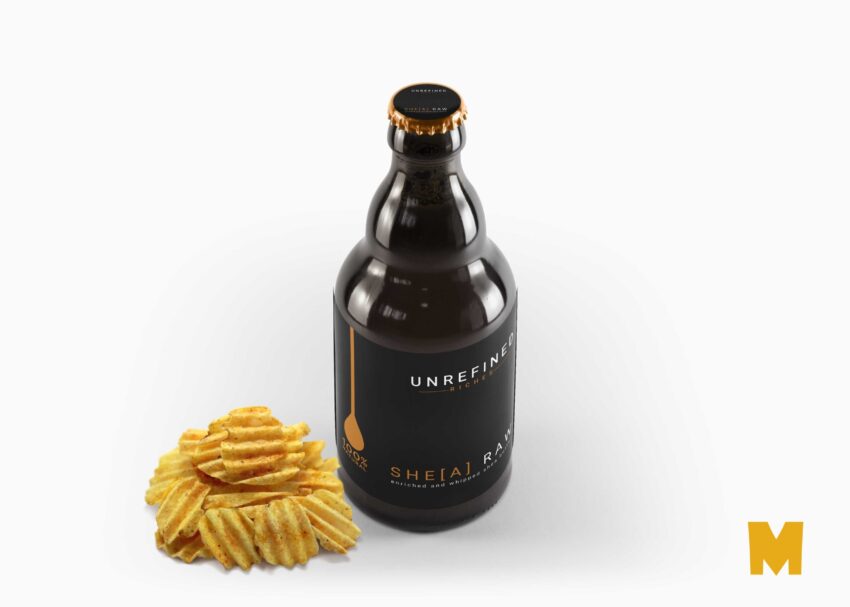 Free Beer With Snacks Label Mockup