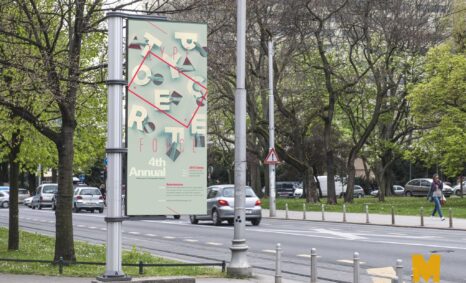 Free Outdoor Advertising Banner Mockup
