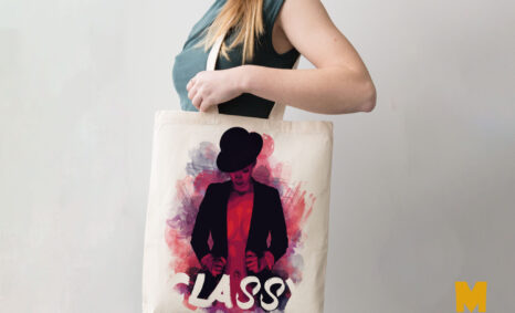 Shopping Fashion Bag Girl Label Mockup