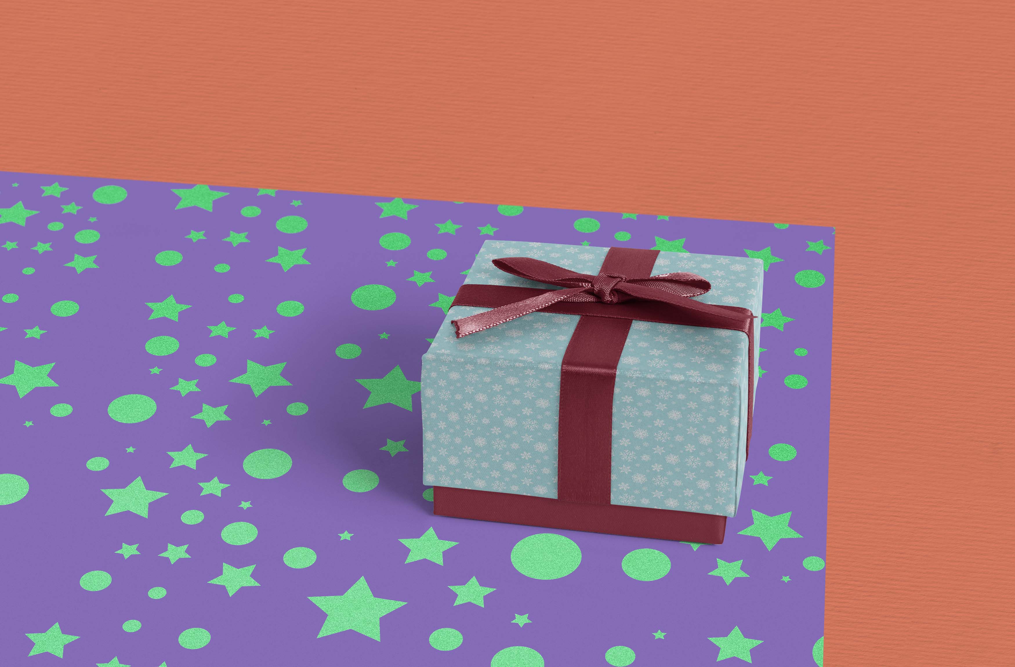 Download Free Small Square Gift Box Design Mockup