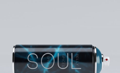 Soul Spray Bottle Label Mockup