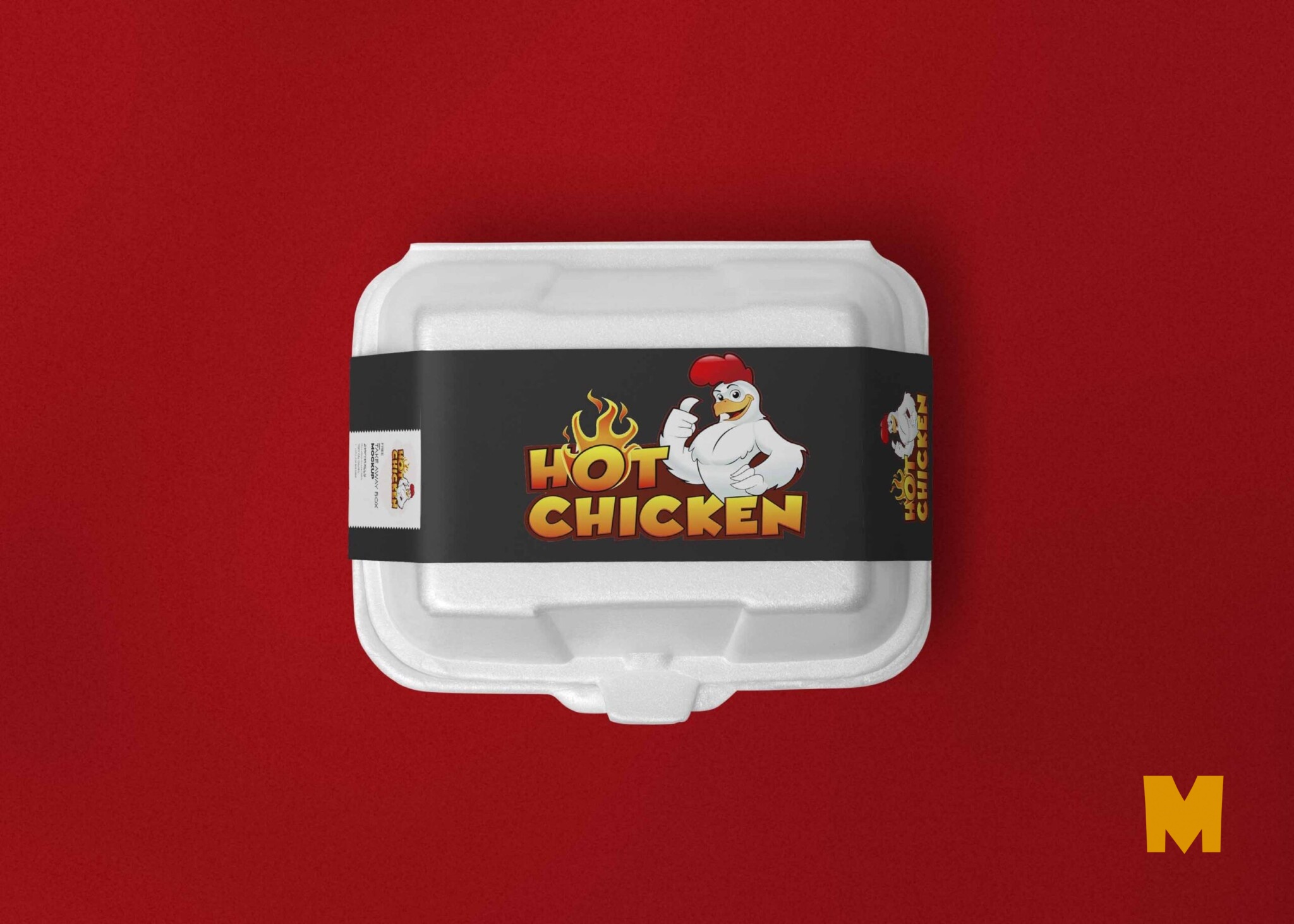 Download New Butter Chicken Packaging Box Label Mockup Psd Mockup Free Mockup