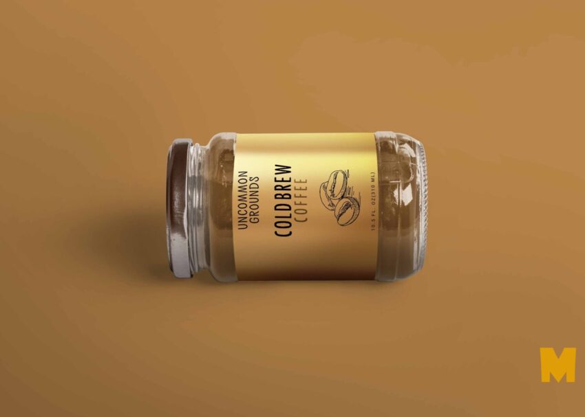 Jam Jar Bottle Label Mockup New Jam Jar Design Label Mockup