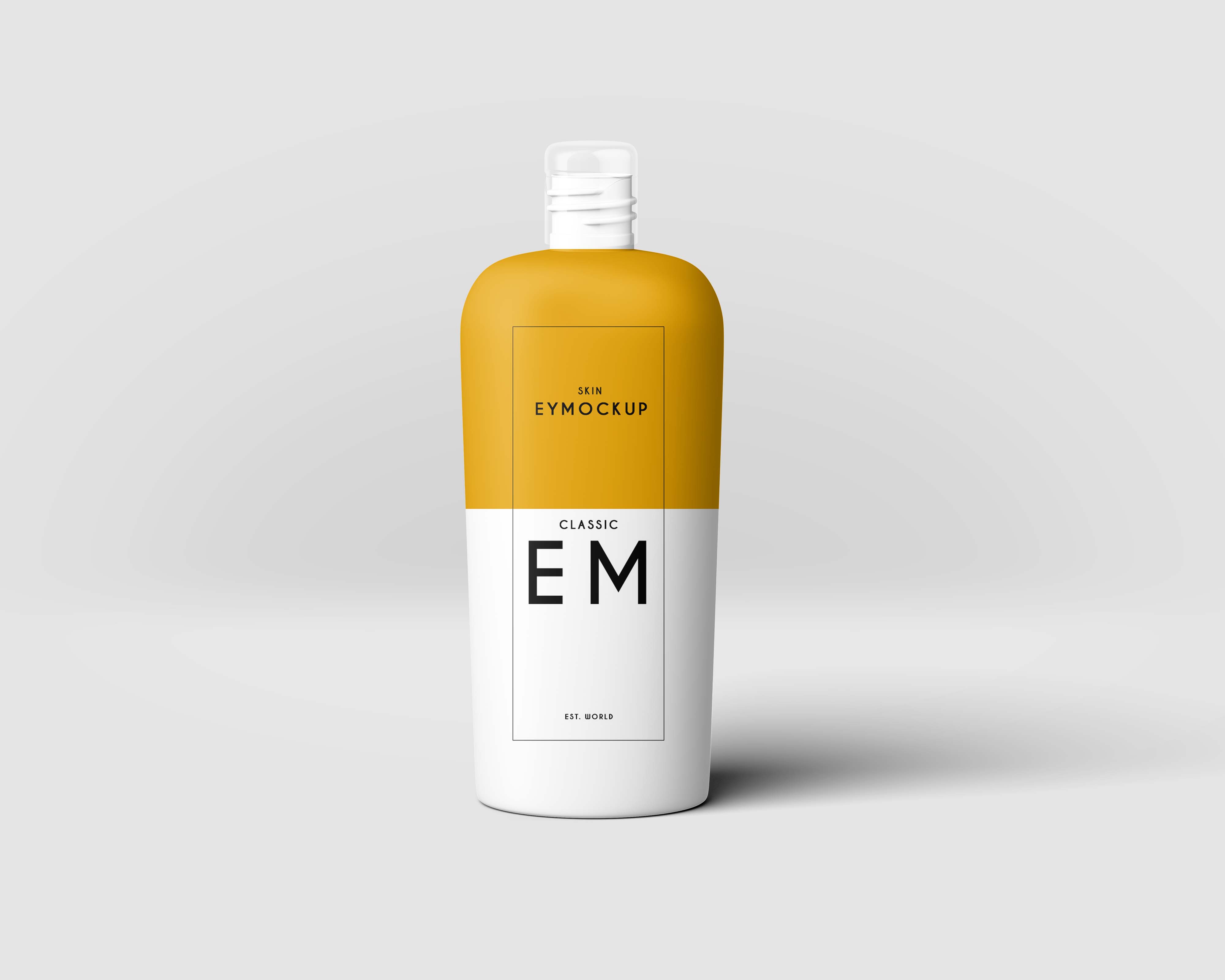Shampoo Bottle Label Mockup PSD Mockup Free Mockup