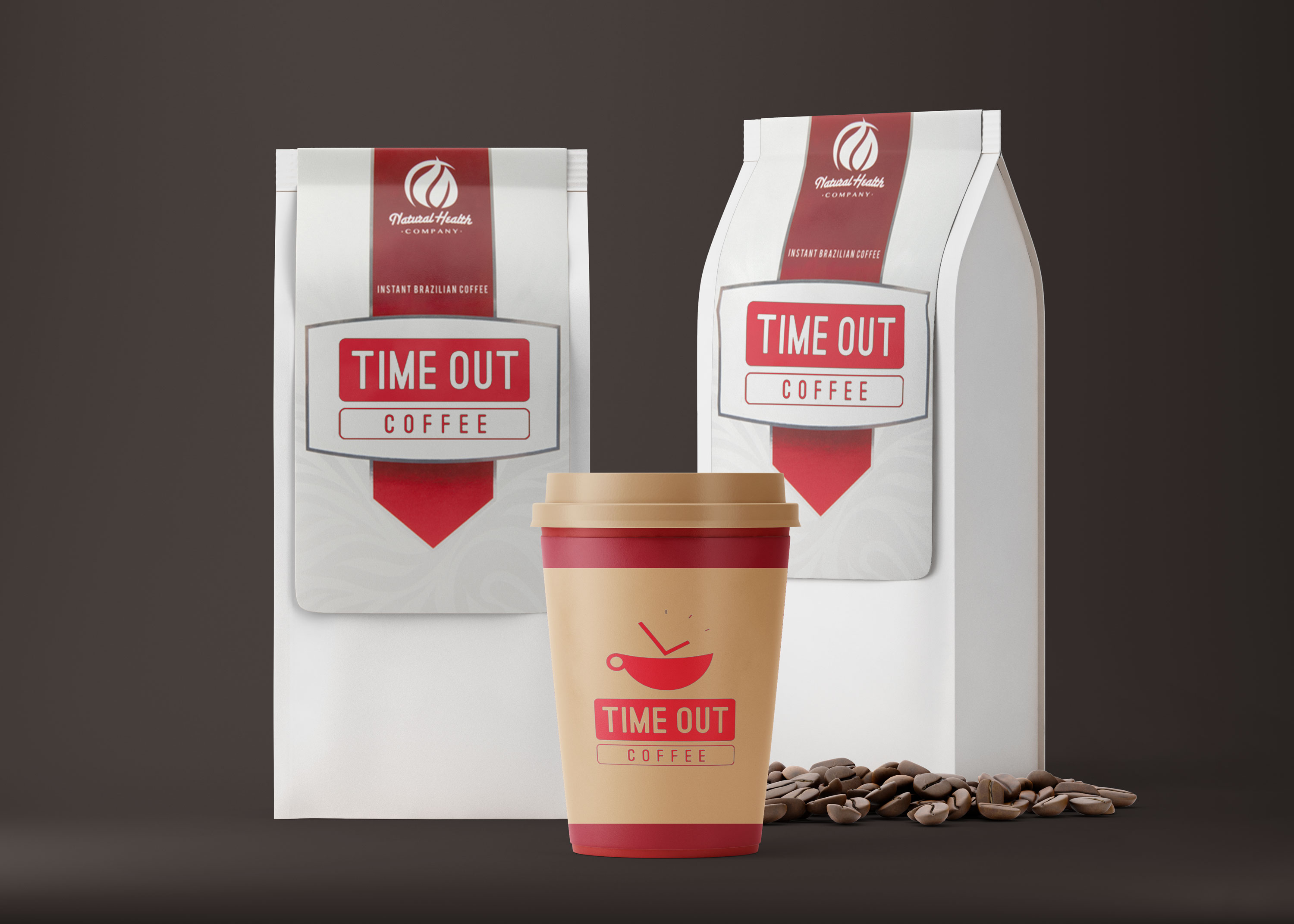 Free Best Coffee Bag Packaging Label Mockup