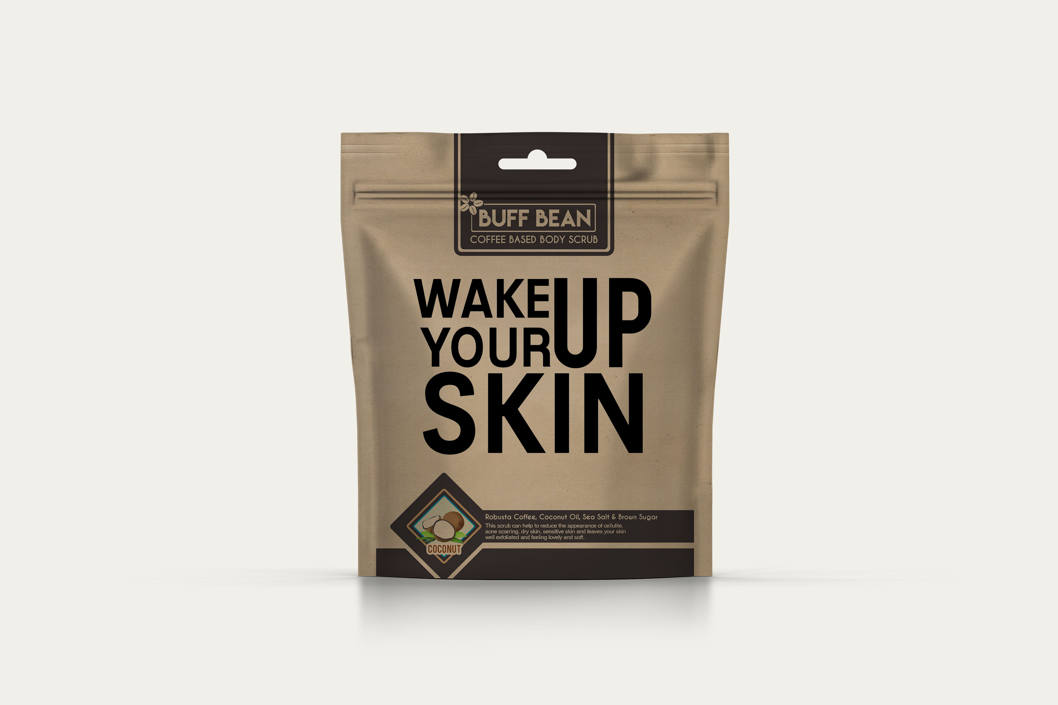 Free PSD Skin Face Pack Pouch Label Design Mockup
