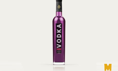 Free Premium Vodka Spin Bottle Label Mockup