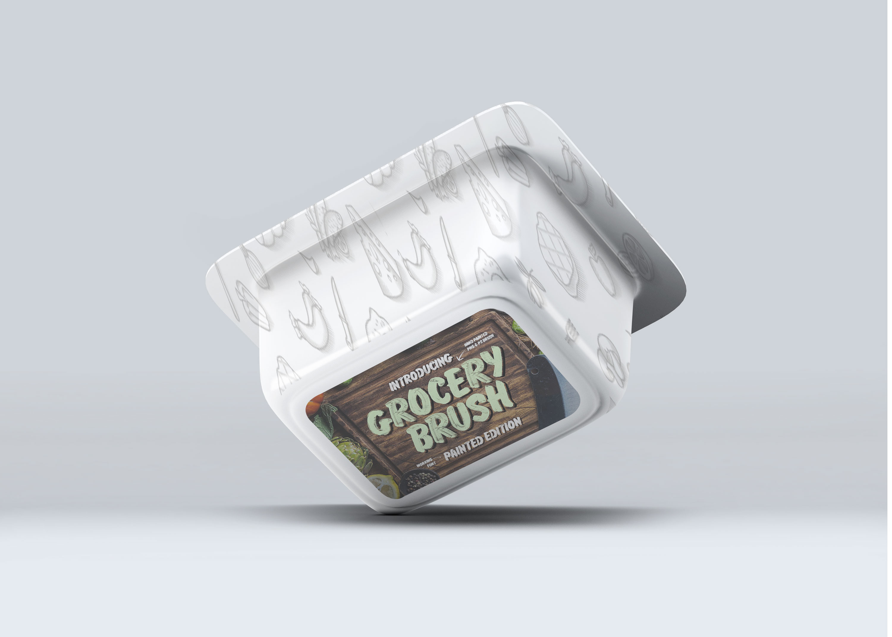 Download Free Chicken Piece Packaging PSD Label Mockup | PSD Mockup ...