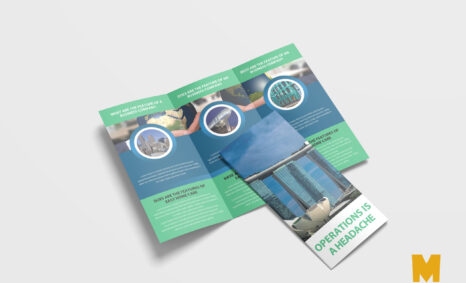 Free PSD Tri Fold Corporate Brochure Mockup