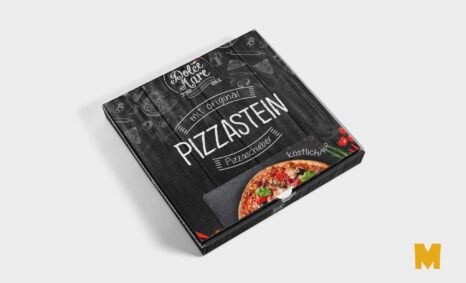 Pizza Box Label Mockup 2022