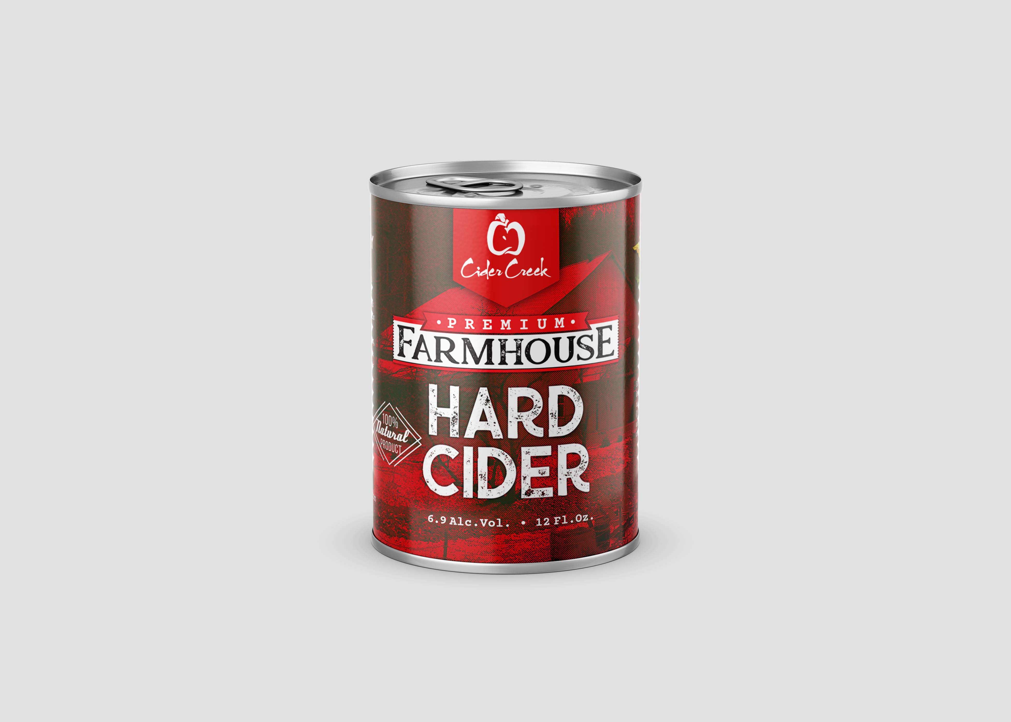 Download New Tin Cider Can Label Mockup PSD Mockup | Free Mockup