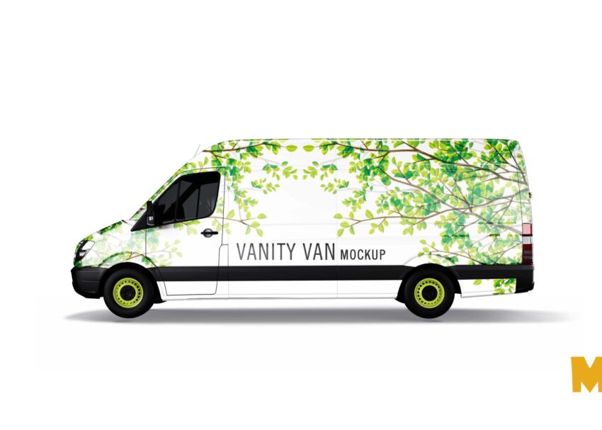 Premium Fast Food Vanity Van Wrap Mockup