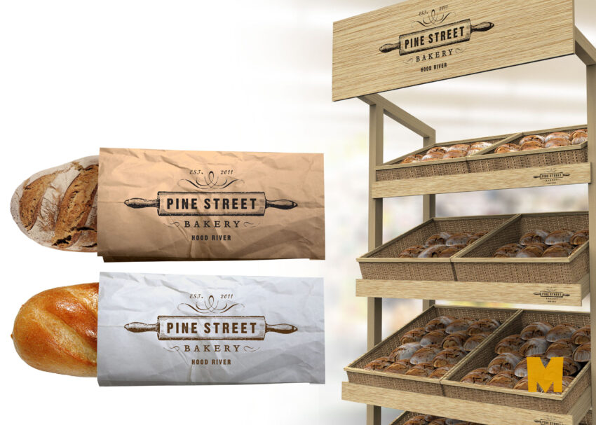 Free Bread Packaging Mock-up For Presentation