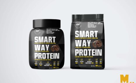 supplement Smart Protein Packaging Mockup