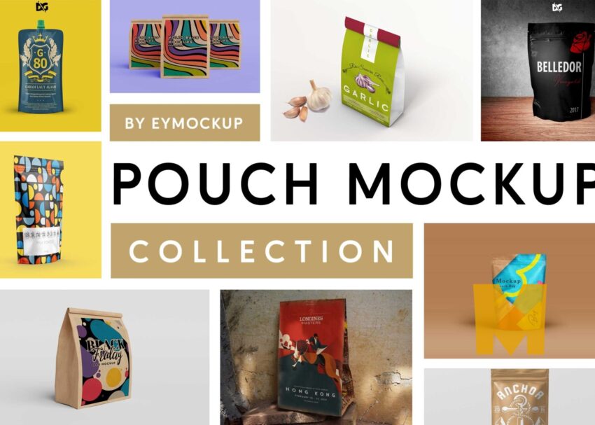 10+ Premium Pouch Mockups