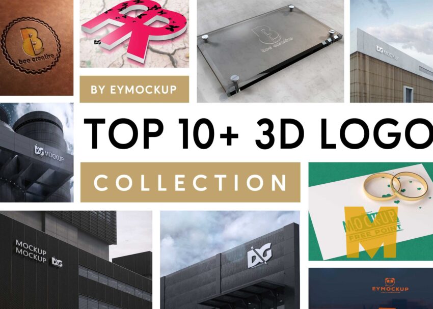 Top 10+ 3D Logo Mockup For Presentation