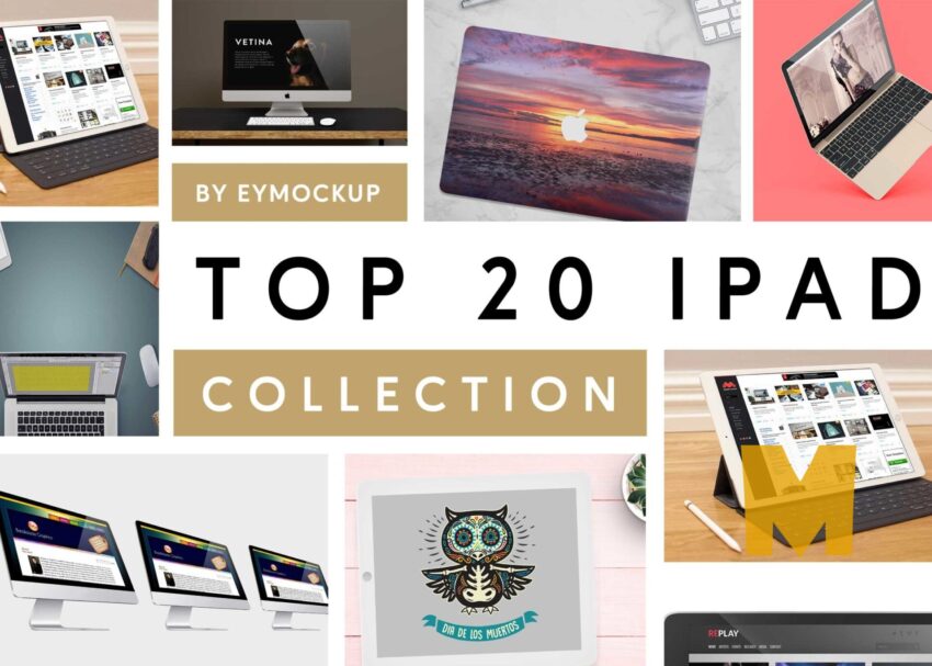 Top 20 Latest ipad Mockup Collection