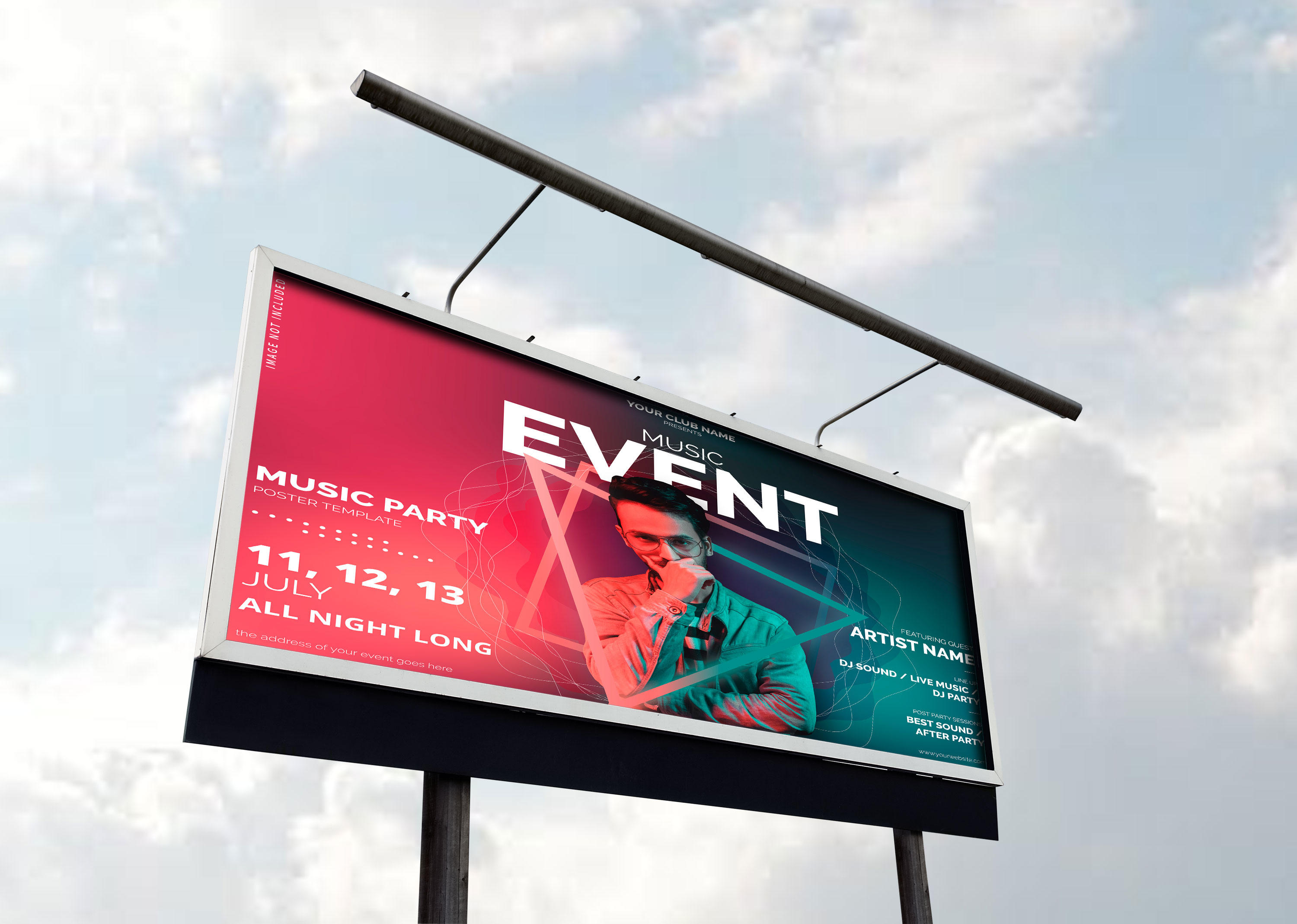 City Road Billboard Mockup PSD Mockup Free Mockup