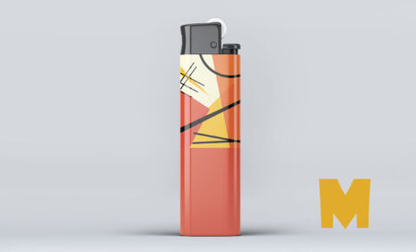 Custom Lighter Design Presentation Mockup