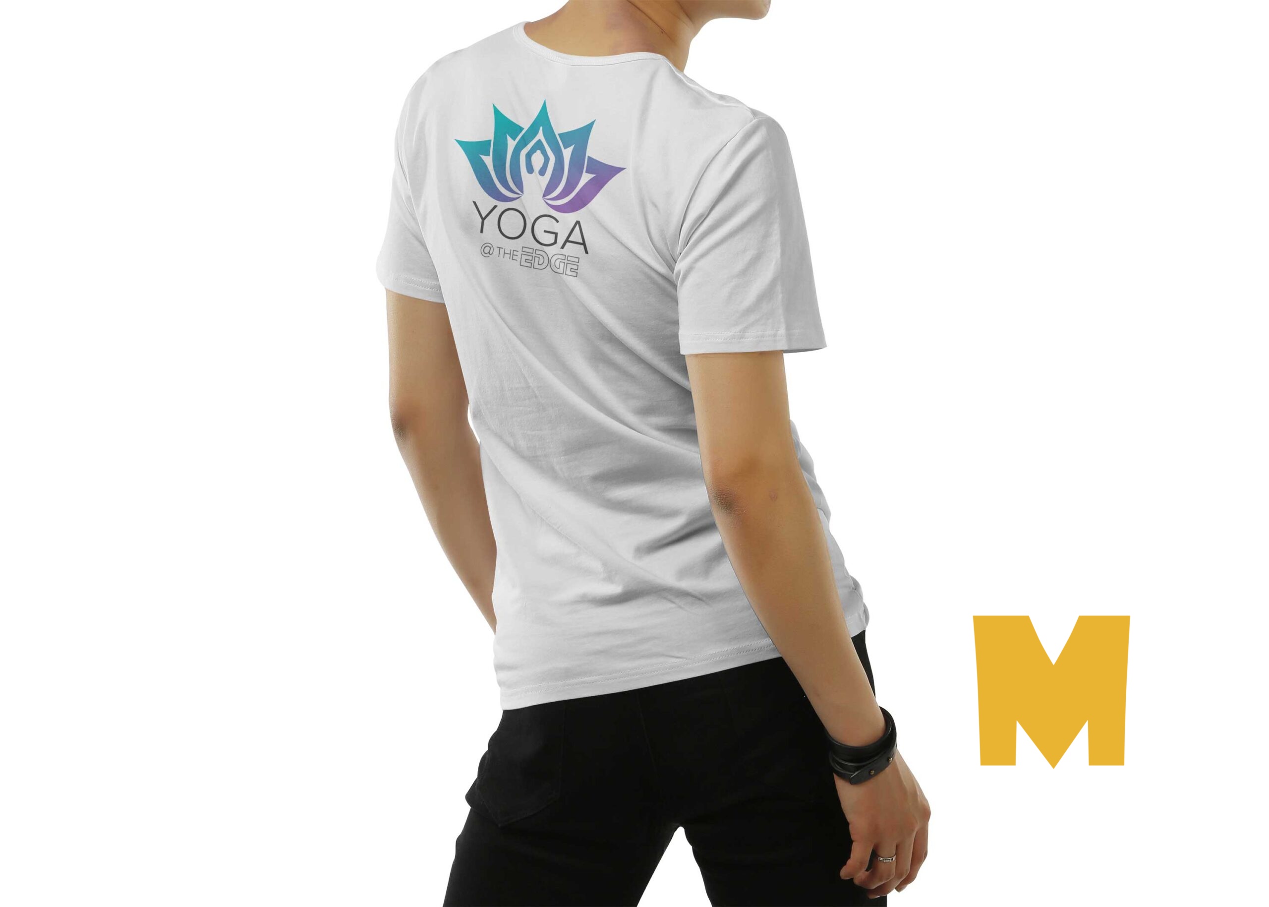 Men T-shirt Back Design Mockp