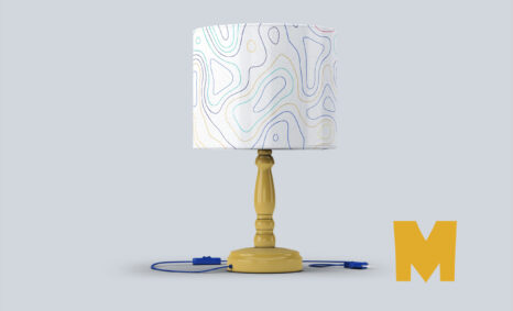 Free Night Room Table Lamp Mock-up Night Room Table Lamp Mock-up
