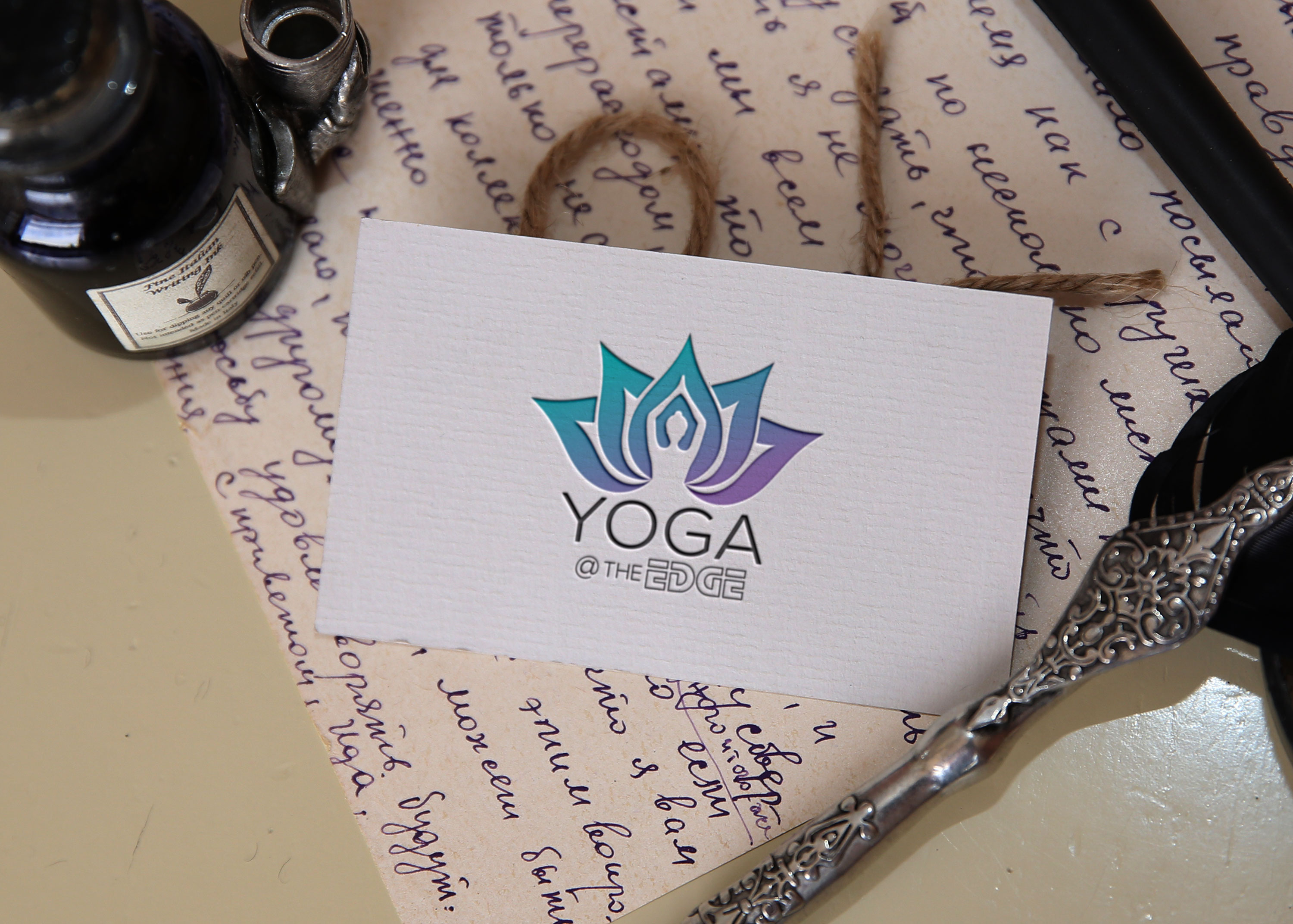 Download Free White Paper Color Logo Mockup