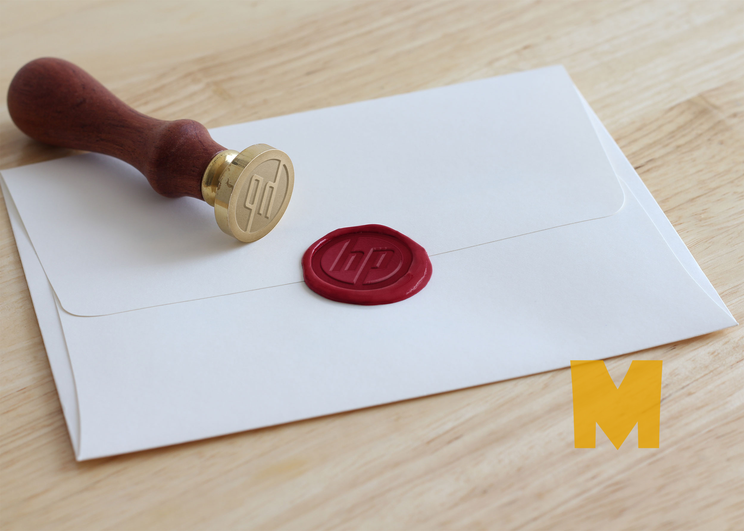 New Wax Stamp Design Mockup