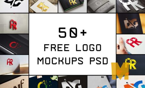 50+ Free Logo Mockups PSD 2018