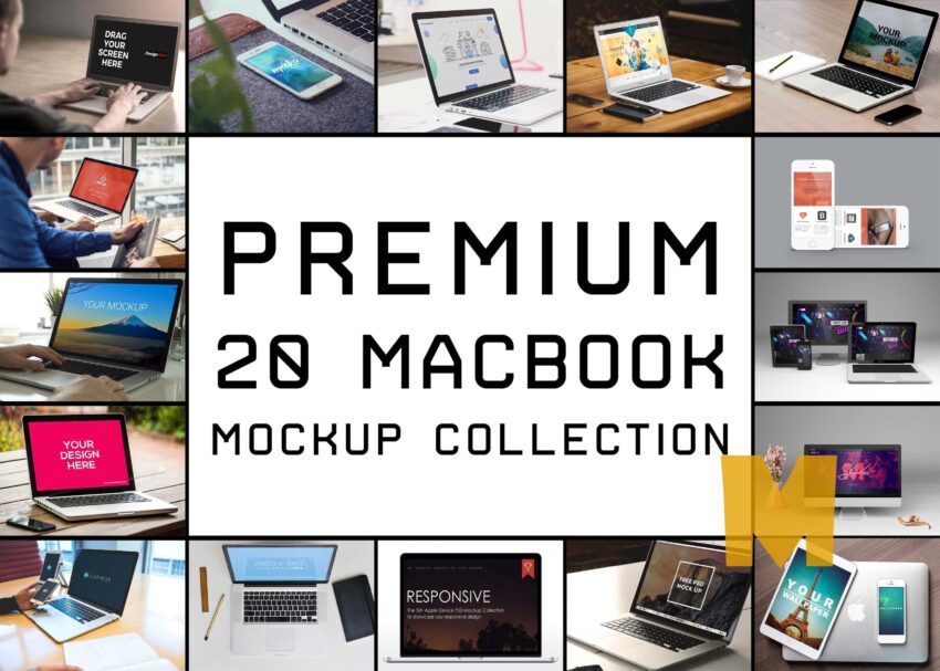 Top 20 Macbook Pro Mockup Collection