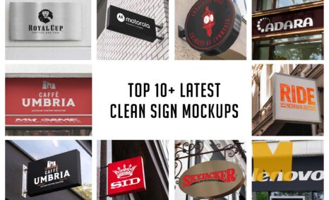 10+ Latest Clean Sign Mockups
