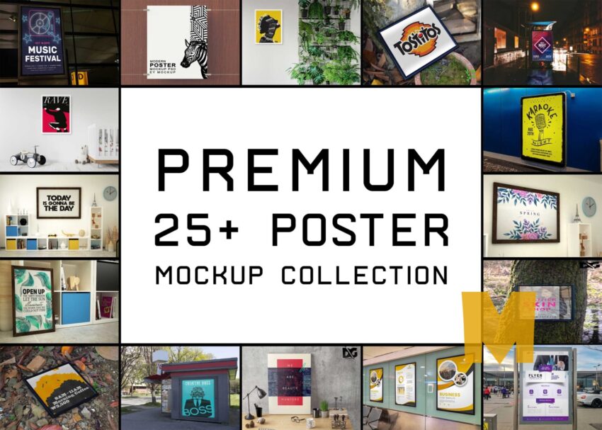 Latest Top 25+ Poster Mockups